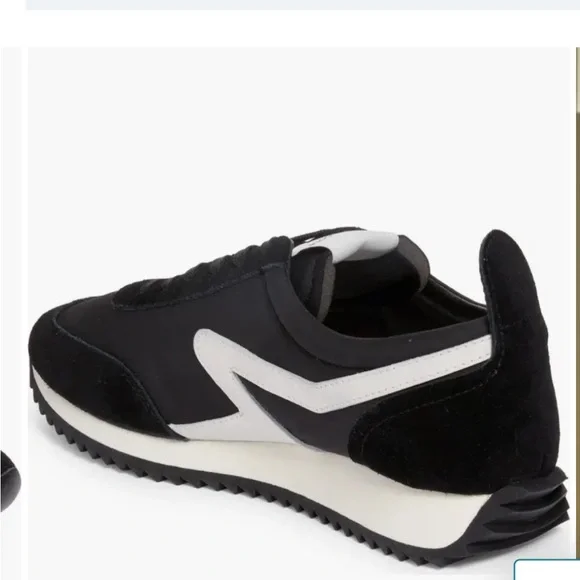 rag and bone  Retrohost pickx Running sneaker in black and white - Picture 3 of 15